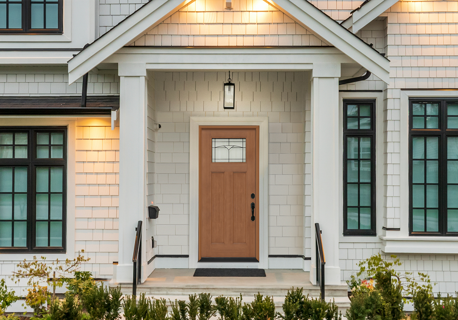 Modern Farmhouse Wood Exterior Doors